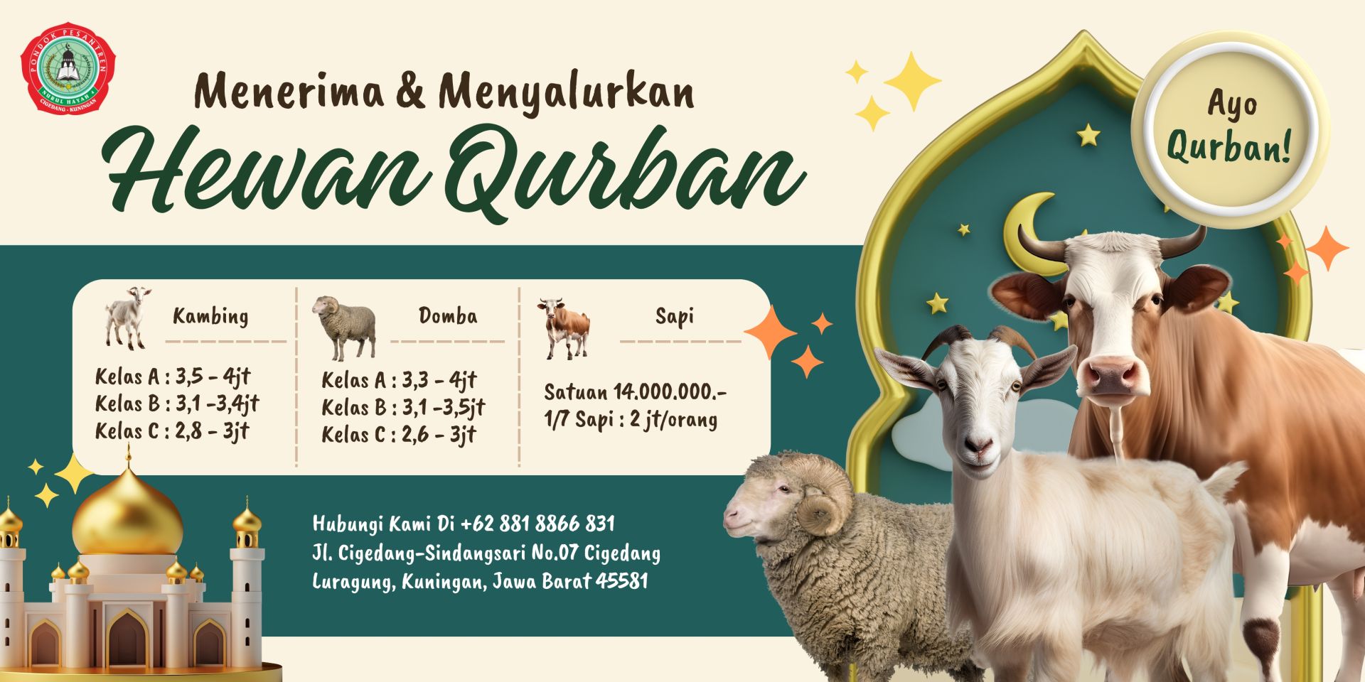 Program Infak Hewan Qurban Idul Adha 1446 H
